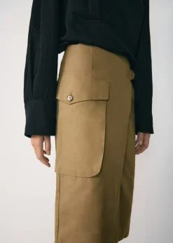 MANGO Spódnice*Spódnica midi z kieszeniami cargo