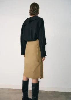 MANGO Spódnice*Spódnica midi z kieszeniami cargo