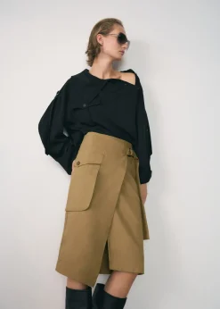 MANGO Spódnice*Spódnica midi z kieszeniami cargo