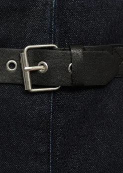 MANGO Spódnice*Spódnica midi z klamrą rinse wash