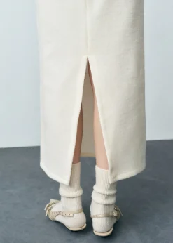 MANGO Spódnice*Spódnica midi z mieszanki wełny