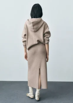 MANGO Spódnice*Spódnica midi z mieszanki wełny