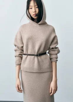 MANGO Spódnice*Spódnica midi z mieszanki wełny