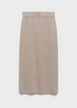 MANGO Spódnice*Spódnica midi z mieszanki wełny