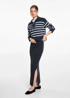 MANGO Spódnice*Spódnica midi z rozcięciem