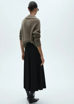 MANGO Spódnice*Spódnica midi z zakładkami