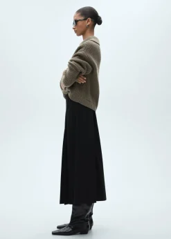 MANGO Spódnice*Spódnica midi z zakładkami