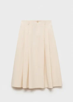 MANGO Spódnice*Spódnica midi z zakładkami