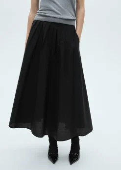 MANGO Spódnice*Spódnica midi z zakładkami