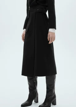 MANGO Spódnice*Spódnica midi ze sprzączką