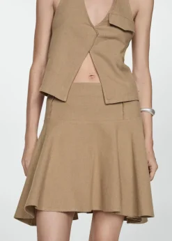 MANGO Spódnice*Spódnica o asymetrycznym kroju z bawełny