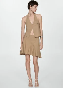 MANGO Spódnice*Spódnica o asymetrycznym kroju z bawełny