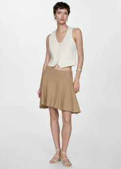 MANGO Spódnice*Spódnica o asymetrycznym kroju z bawełny