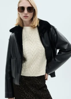 MANGO Spódnice*Spódnica o rozszerzanym kroju w lamparcie cętki