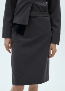 MANGO Spódnice*Spódnica ołówkowa w prążki