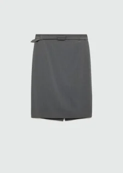 MANGO Spódnice*Spódnica ołówkowa w prążki