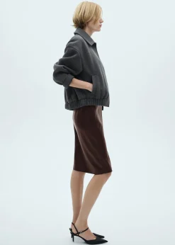 MANGO Spódnice*Spódnica ołówkowa ze sztucznej skóry