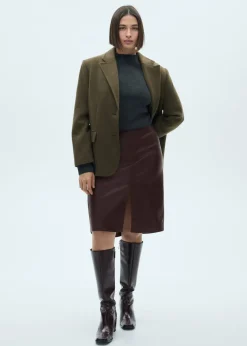 MANGO Spódnice*Spódnica ołówkowa ze sztucznej skóry