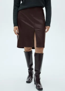 MANGO Spódnice*Spódnica ołówkowa ze sztucznej skóry