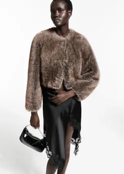 MANGO Spódnice*Spódnica satynowa o asymetrycznym kroju