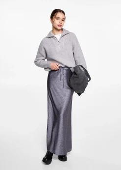 MANGO Spódnice*Spódnica satynowa ze wzorem