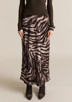 MANGO Spódnice*Spódnica satynowa ze zwierzęcym wzorem