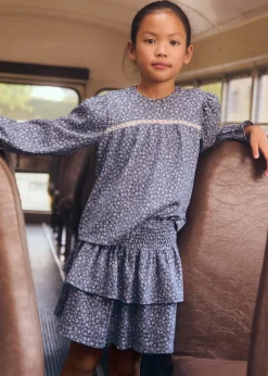 Dzieci MANGO Szorty I Spódnice*Spódnica w kwiaty z falbankami