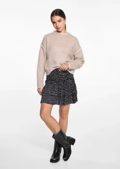 MANGO Spódnice*Spódnica w kwiaty z falbankami