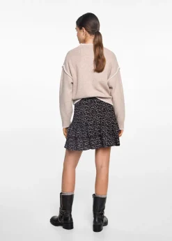 MANGO Spódnice*Spódnica w kwiaty z falbankami