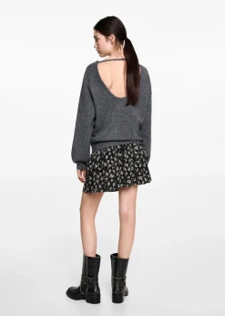 MANGO Spódnice*Spódnica w kwiaty z falbankami