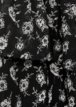 MANGO Spódnice*Spódnica w kwiaty z falbankami