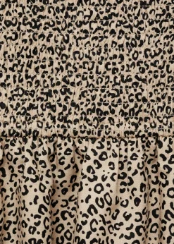 MANGO Spódnice*Spódnica w panterkę z falbanami