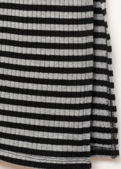 MANGO Spódnice*Spódnica w paski z rozcięciem