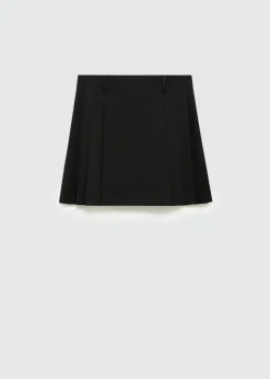 MANGO Spódnice*Spódnica w prążki z zakładkami