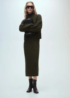 MANGO Spódnice*Spódnica z ażurowej dzianiny