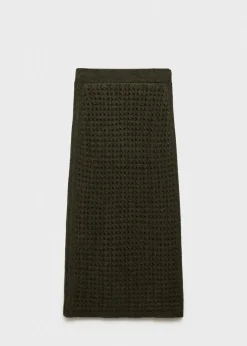 MANGO Spódnice*Spódnica z ażurowej dzianiny
