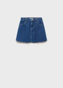 Dzieci MANGO Szorty I Spódnice*Spódnica z denimu z fałdami