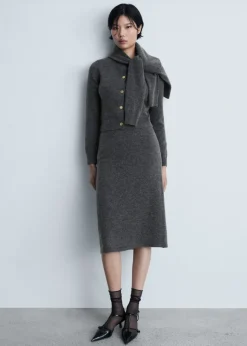 MANGO Spódnice*Spódnica z dzianiny o trapezowym kroju