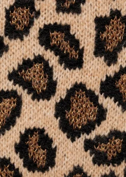 MANGO Spódnice*Spódnica z dzianiny w lamparcie cętki