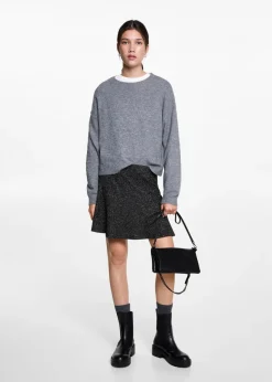 MANGO Spódnice*Spódnica z lureksu