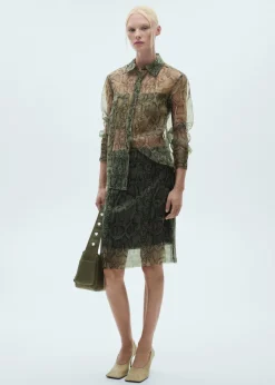 MANGO Spódnice*Spódnica z organzy ze zwierzęcym wzorem