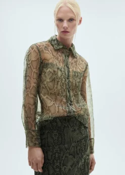 MANGO Spódnice*Spódnica z organzy ze zwierzęcym wzorem