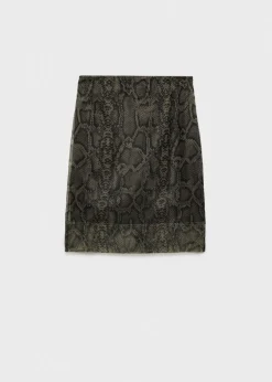 MANGO Spódnice*Spódnica z organzy ze zwierzęcym wzorem