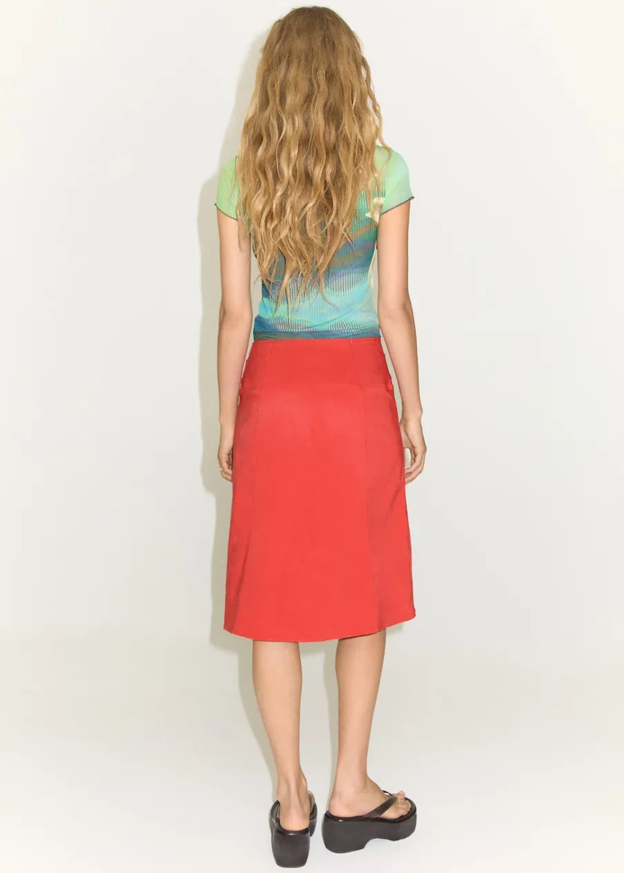 MANGO Spódnice*Spódnica z paskiem i guzikami