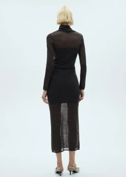 MANGO Spódnice*Spódnica z półprzezroczystej dzianiny