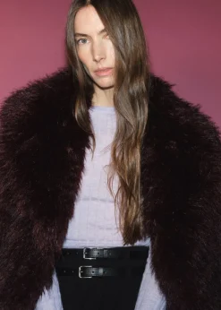 MANGO Spódnice*Spódnica z zakładami i podwójnym paskiem