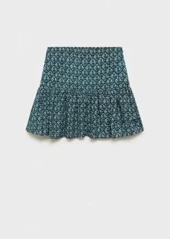 MANGO Spódnice*Spódnica ze wzorem i falbanką