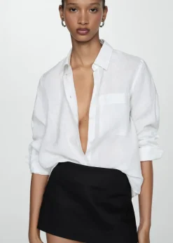 MANGO Krótkie Spodenki*Spódnicospodnie lniane