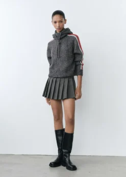 MANGO Spódnice*Spódnicospodnie z zakładkami w prążki