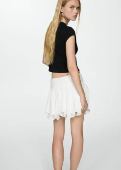 MANGO Spódnice*Spódniczka mini asymetryczna z wiązaniami